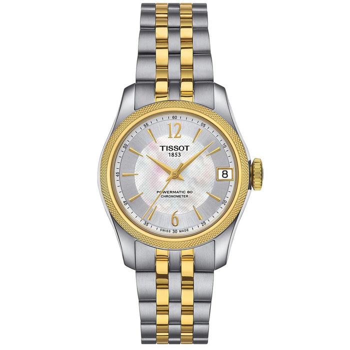 Tissot Women's Ballade Powermatic 80 White MOP Dial Watch - T1082082211700