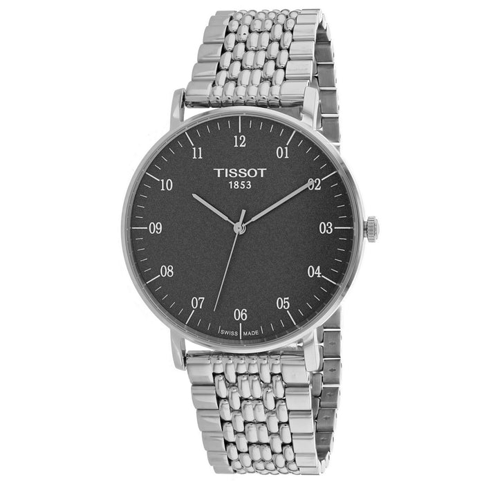 Tissot Men's Everytime Black Dial Watch - T1096101107700