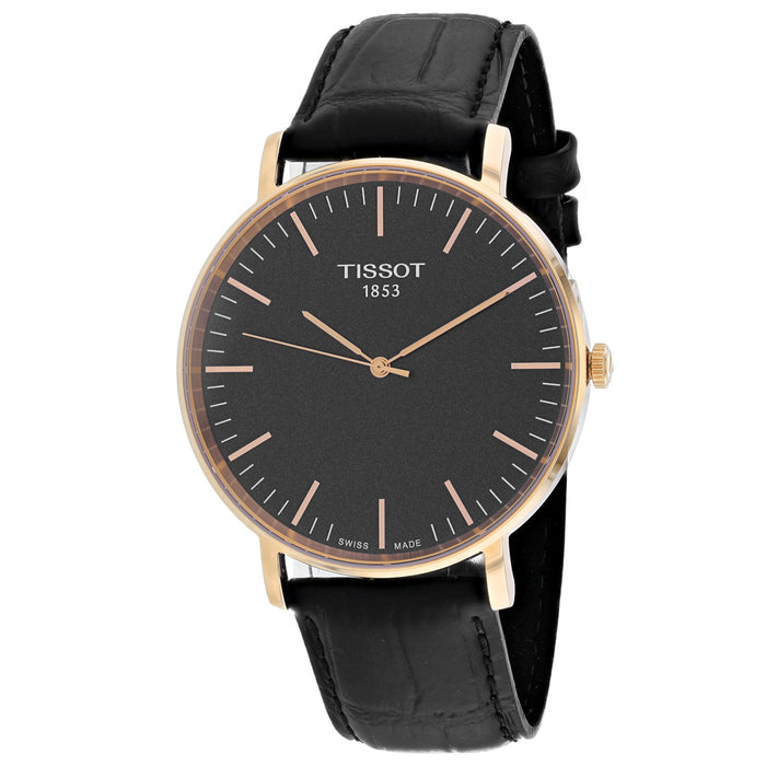 Tissot Men's Everytime Black Dial Watch - T1096103605100