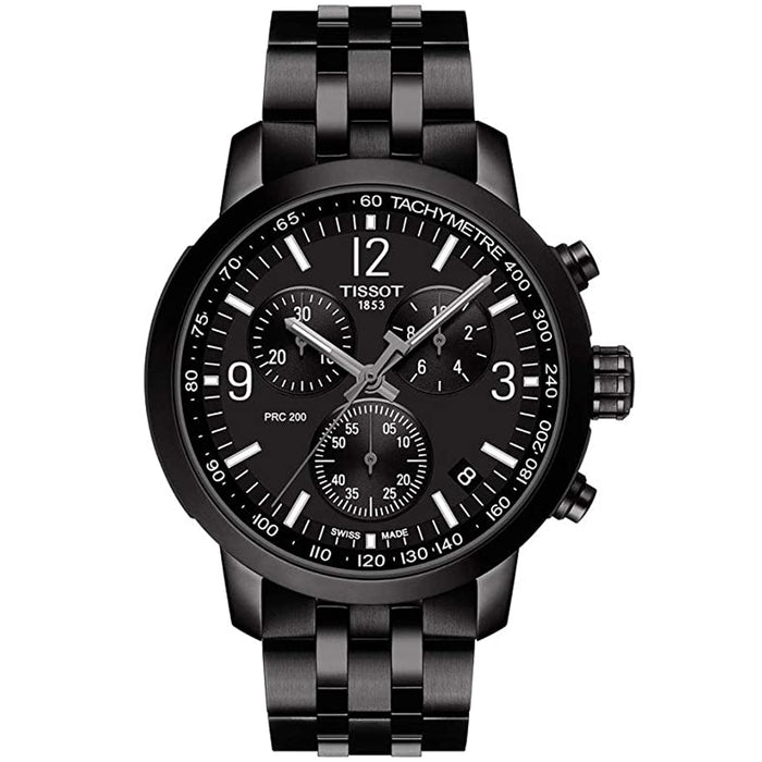 Tissot Men's PRC 200 Black Dial Watch - T1144173305700