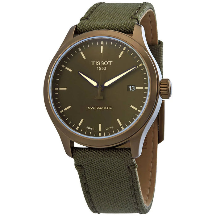 Tissot Men's XI Swissmatic Khaki Dial Watch - T1164073709100