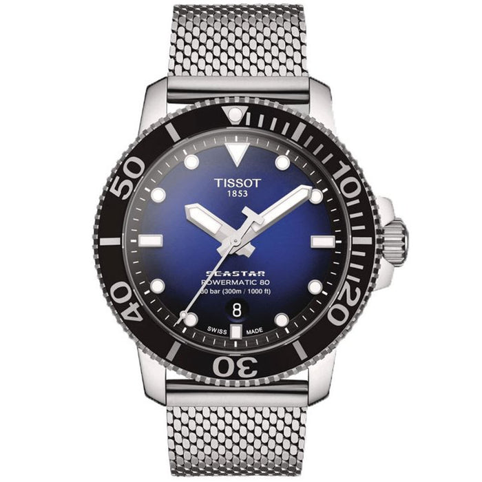 Tissot Men's Powermatic 80 Blue Dial Watch - T1204071104102