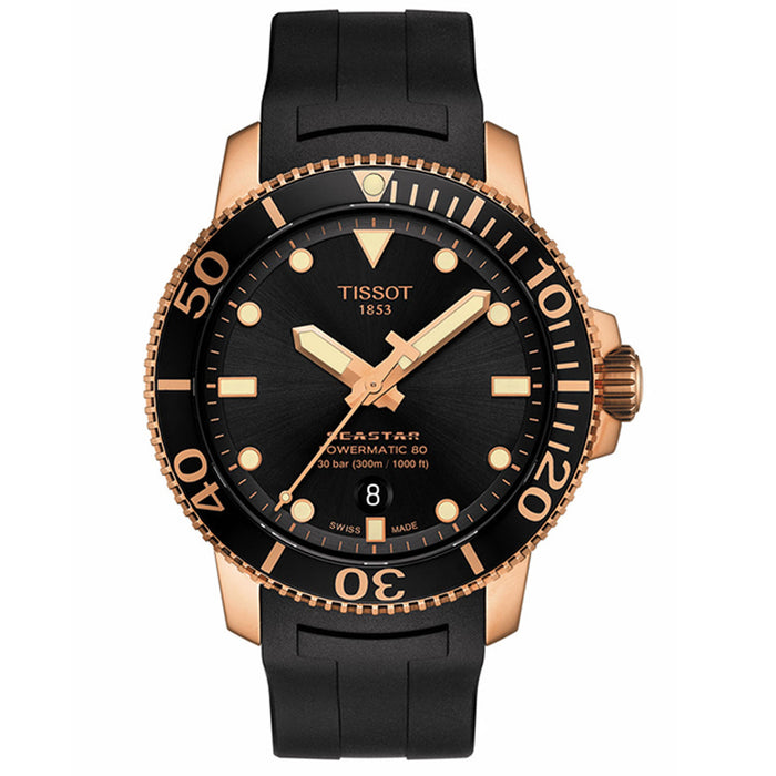 Tissot Men's Seastar 1000 Black Dial Watch - T1204073705101