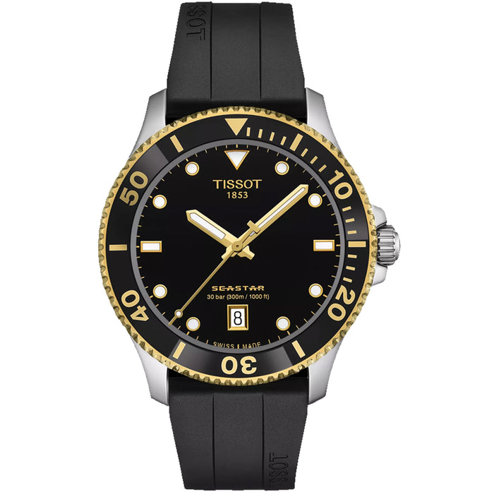 Tissot Men's Seastar 1000 Black Dial Watch - T1204102705100