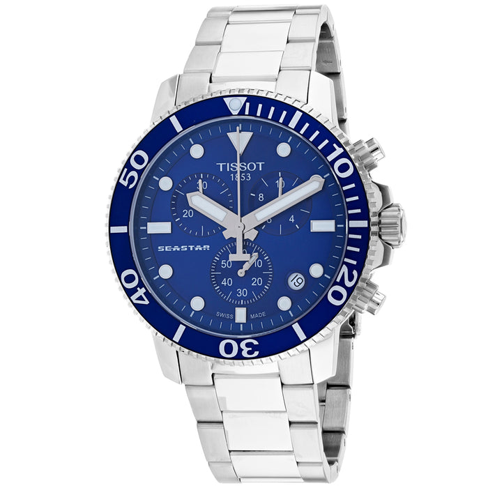 Tissot Men's Seastar 1000 Blue Dial Watch - T1204171104100