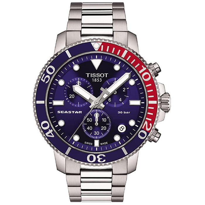 Tissot Men's Seastar 1000 Blue Dial Watch - T1204171104103