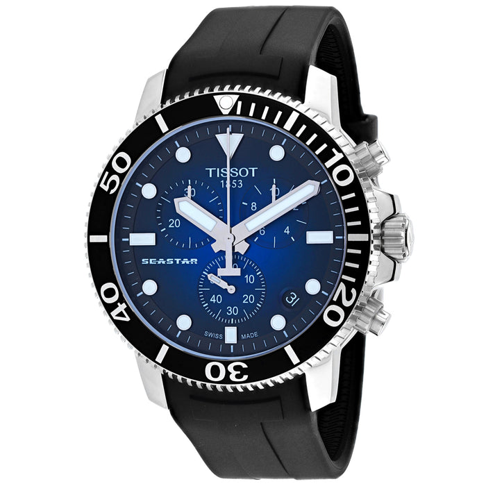 Tissot Men's Seastar 1000 Blue Dial Watch - T1204171704100