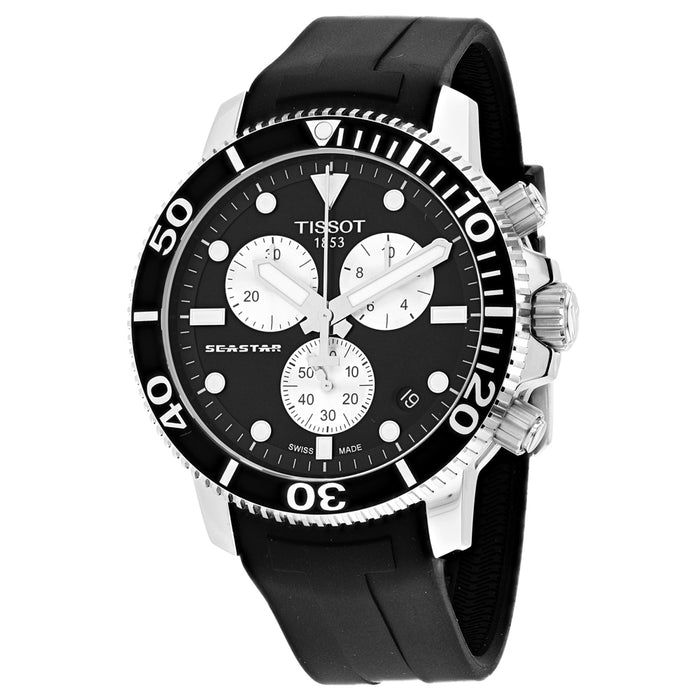 Tissot Men's Seastar 1000 Black Dial Watch - T1204171705100
