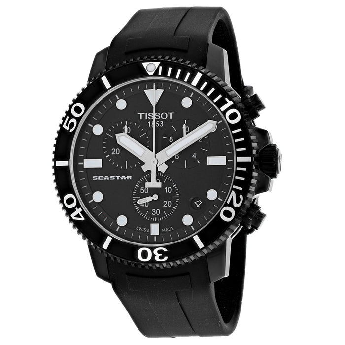 Tissot Men's Seastar 1000 Black Dial Watch - T1204173705102