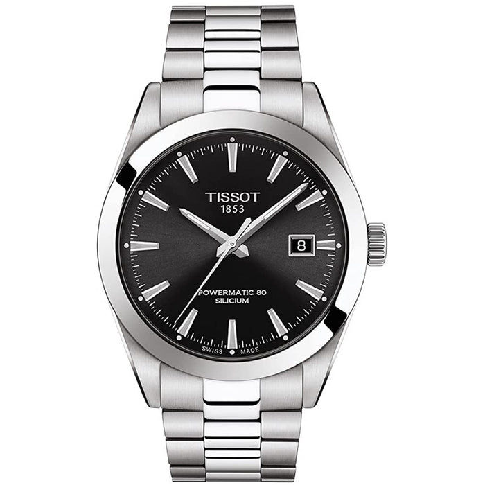 Tissot Men's Powermatic 80 Black Dial Watch - T1274071105100