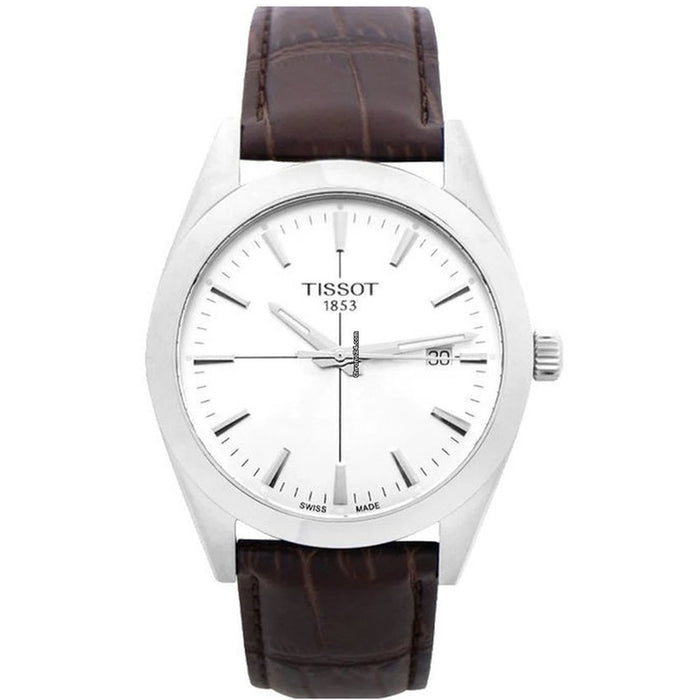 Tissot Men's Gentleman Silver Dial Watch - T1274101603101