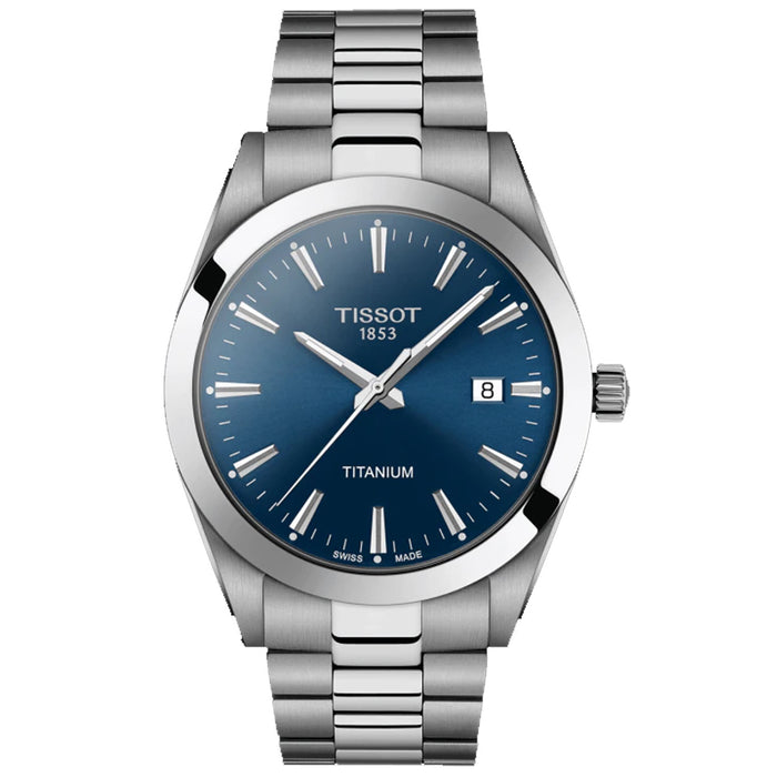 Tissot Men's Gentleman Blue Dial Watch - T1274104404100