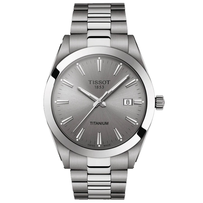 Tissot Men's Gentleman Grey Dial Watch - T1274104408100