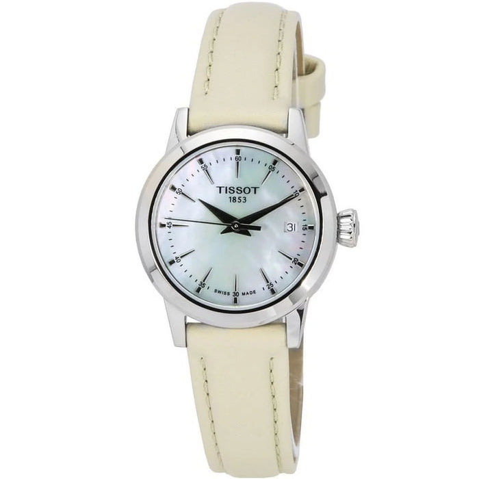 Tissot Women's T-Classic White MOP Dial Watch - T1292101611100