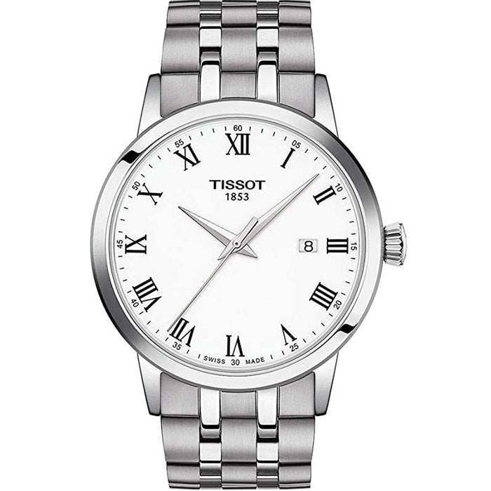 Tissot Men's Classic White Dial Watch - T1294101101300