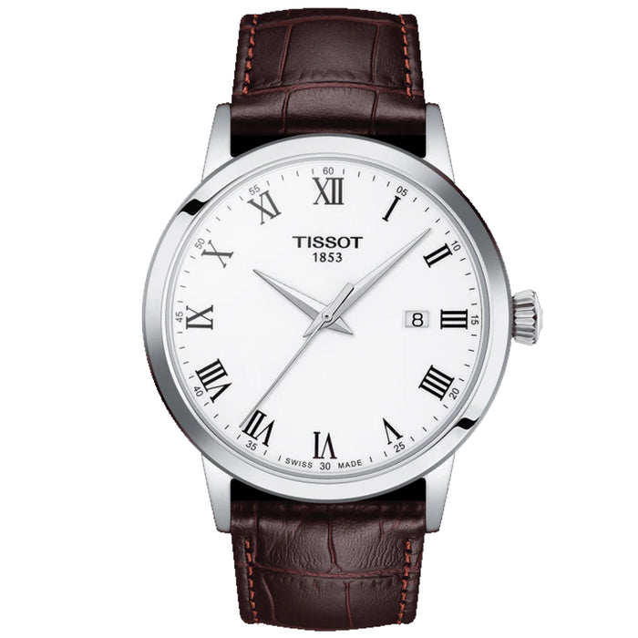 Tissot Men's Classic White Dial Watch - T1294101601300