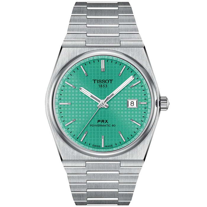 Tissot Men's PRX Powermatic 80 Light green Dial Watch - T1374071109101