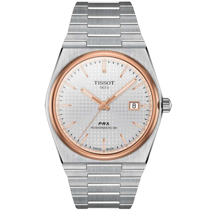 Tissot Men's PRX Powermatic 80 Silver Dial Watch - T1374072103100