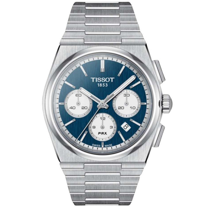 Tissot Men's PRX Automatic Chronograph Blue Dial Watch - T1374271104100
