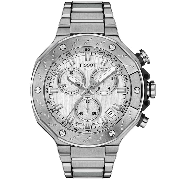 Tissot Men's T-Race Chronograph Silver Dial Watch - T1414171103100