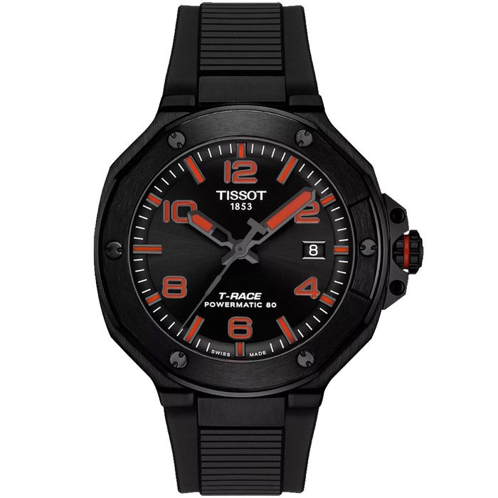 Tissot Men's T-Race Powermatic 80 Black Dial Watch - T1418073705700