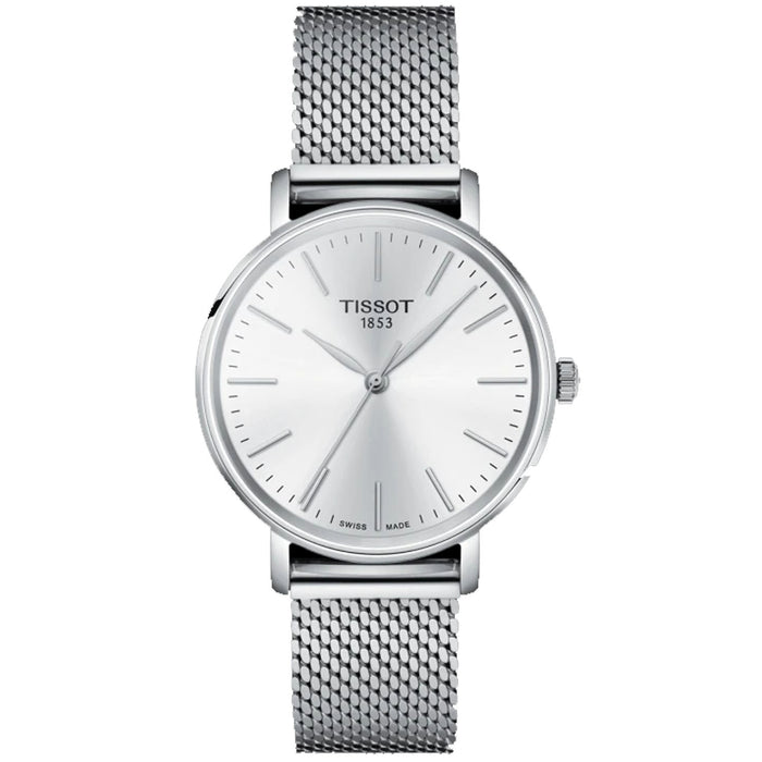 Tissot Women's Everytime Silver Dial Watch - T1432101101100