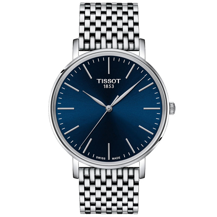 Tissot Men's Everytime Blue Dial Watch - T1434101104100