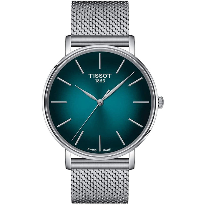 Tissot Men's Everytime Green Dial Watch - T1434101109100