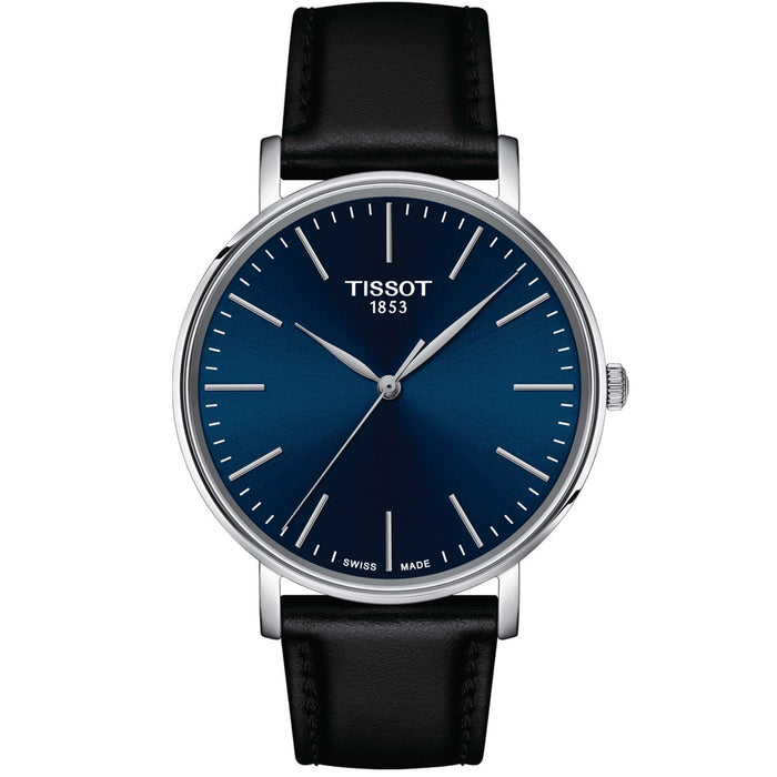 Tissot Men's Everytime Blue Dial Watch - T1434101604100