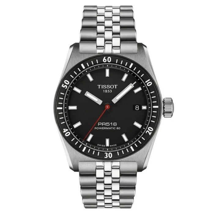 Tissot Men's PR516 Black Dial Watch - T1494071105100