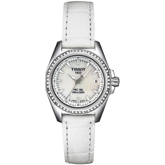 Tissot Women's PRC 100 T-Sport Diamond Mother of Pearl Dial Watch - T22115121