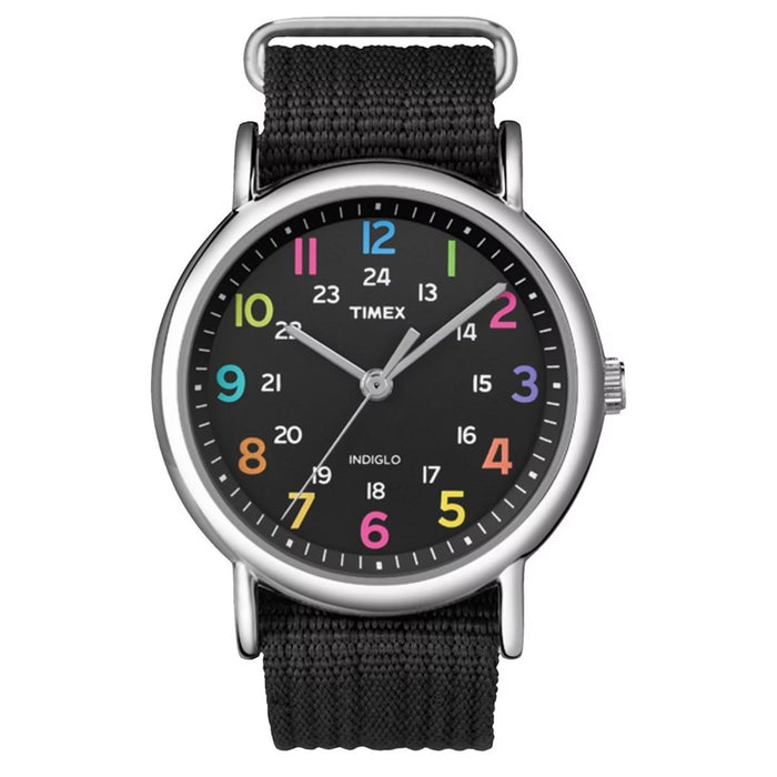 Timex Men's Weekender  Black Dial Watch - T2N855