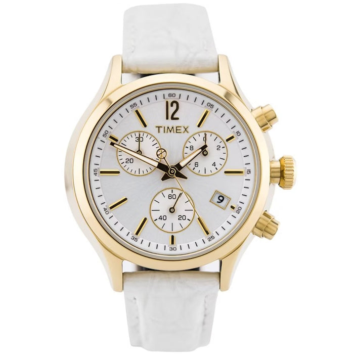 Timex Women's Classic White Dial Watch - T2P418