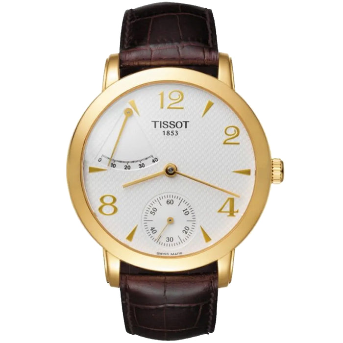 Tissot Men's T-Gold Sculpture White Dial Watch - T71345934