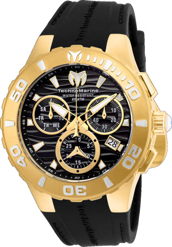 Technomarine Men's Cruise Black Dial Watch - TM-115076