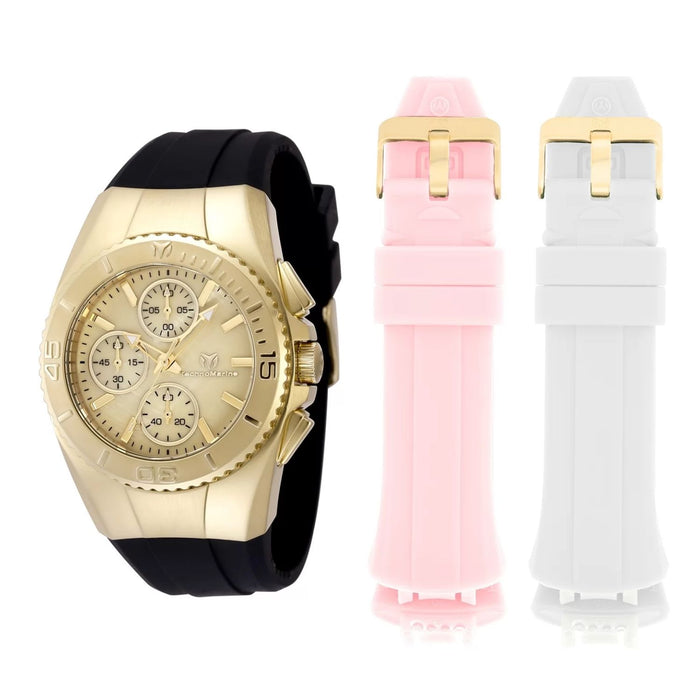 TechnoMarine Women's Cruise Gold Dial Watch - TM-124035
