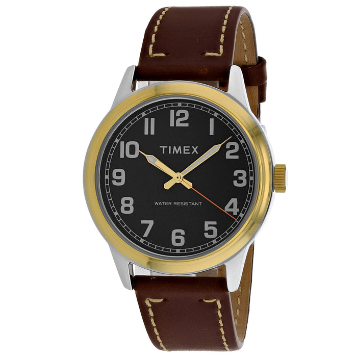 Timex Men's New England Black Dial Watch - TW2R22900
