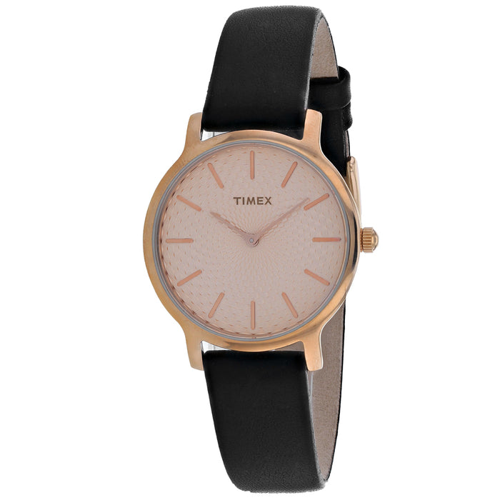 Timex Women's Metropolitan Rose Gold Dial Watch - TW2R91700