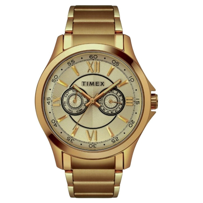 Timex Men's Classic Gold Dial Watch - TW2T44400