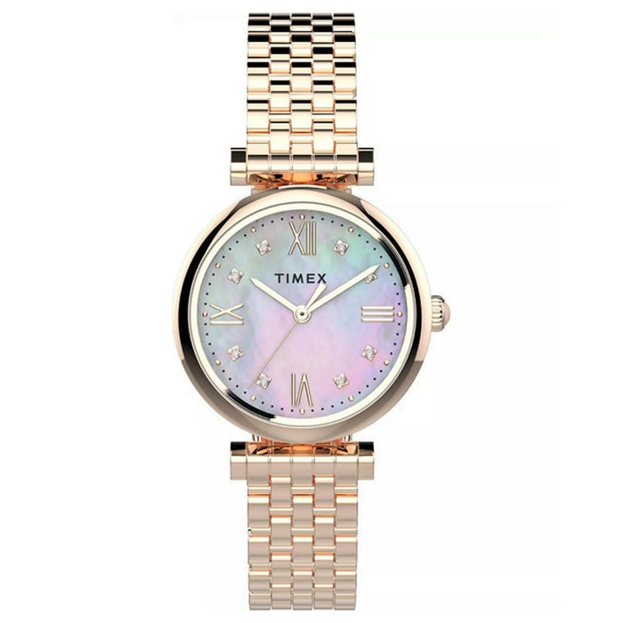 Timex Women's Parisienne  White Dial Watch - TW2T78800
