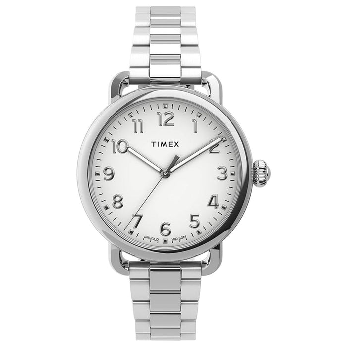 Timex New Arrivals Women's Classic White Dial Watch - TW2U13700