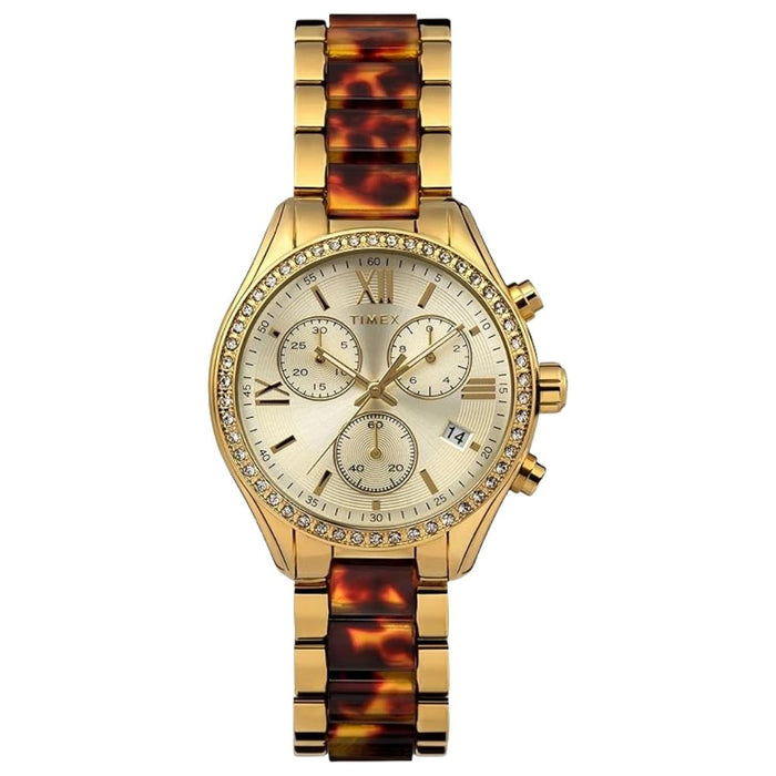 Timex Women's Classic Gold Dial Watch - TW2V74800