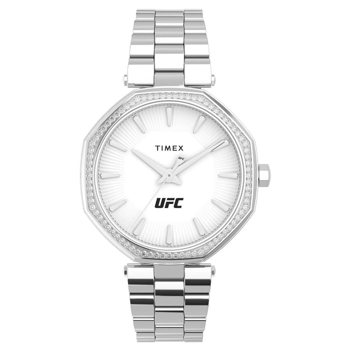 Timex Women's UFC Jewel White Dial Watch - TW2V83200