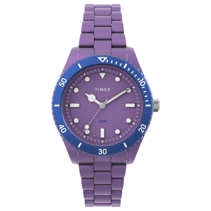 Timex Mens Unisex's Classic Purple Dial Watch - TW2Y04800