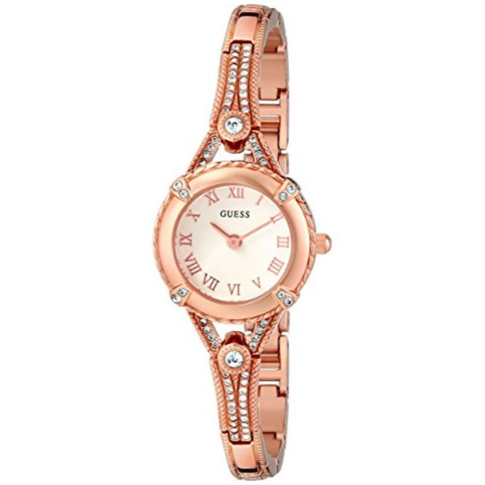 Guess Women's Petite White Dial Watch - U0135L3