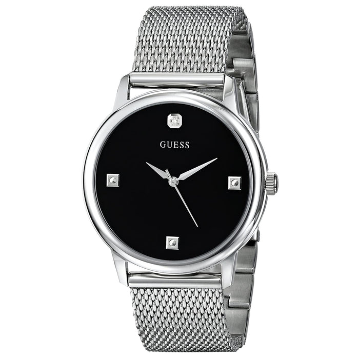 Guess Men's Classic Black Dial Watch - U0280G1