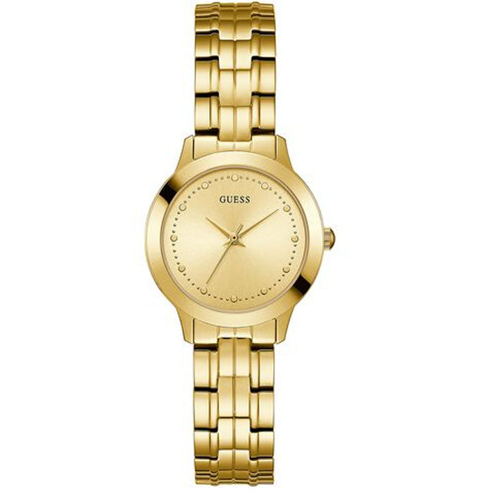 Guess Women's Classic Gold Dial Watch - U0989L2