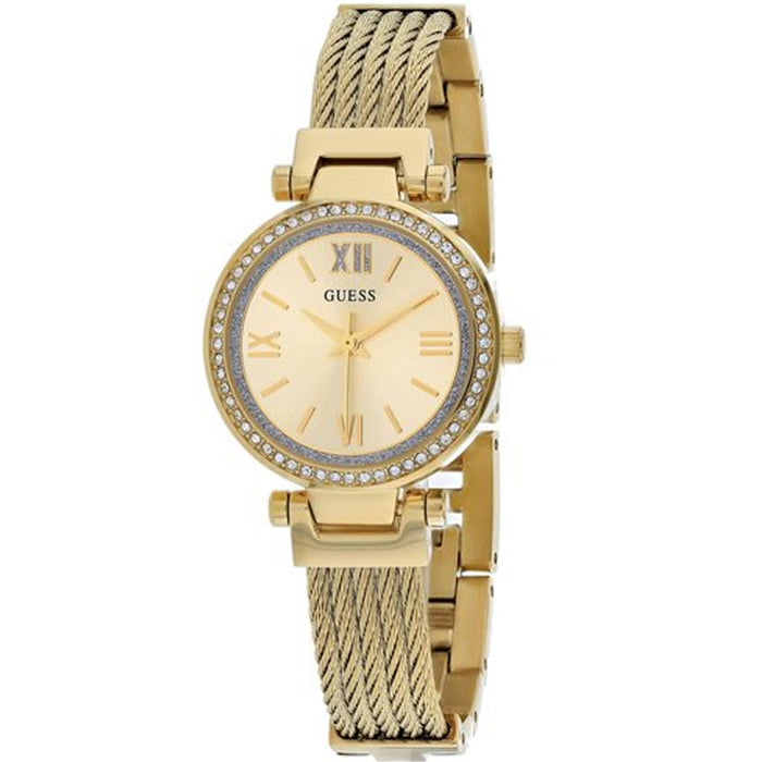 Guess Women's Classic Gold Dial Watch - U1009L2