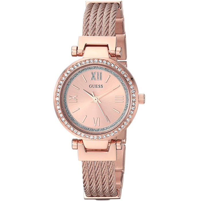 Guess Women's Classic Rose gold Dial Watch - U1009L3