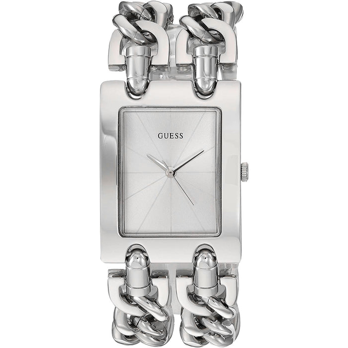 Guess Men's Classic Silver Dial Watch - U1117L1